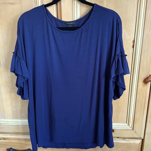 Halogen. Ruffle sleeve top. Large - Picture 1 of 3